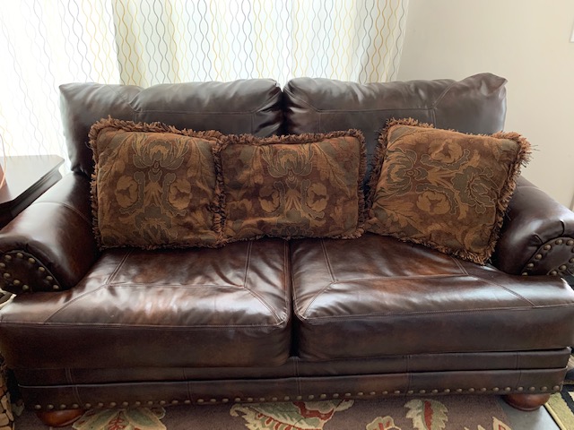 Leather sofa